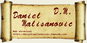 Daniel Mališanović vizit kartica